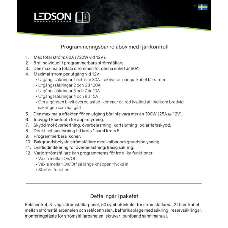 Ledson Commander8 Gen2 - Remote Relay Box