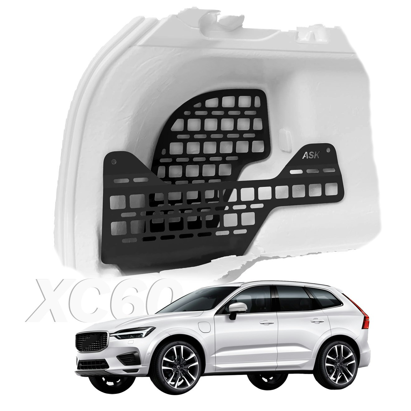 VOLVO XC60 TRUNK ORGANIZER BOX MOLLE ASKDESIGN