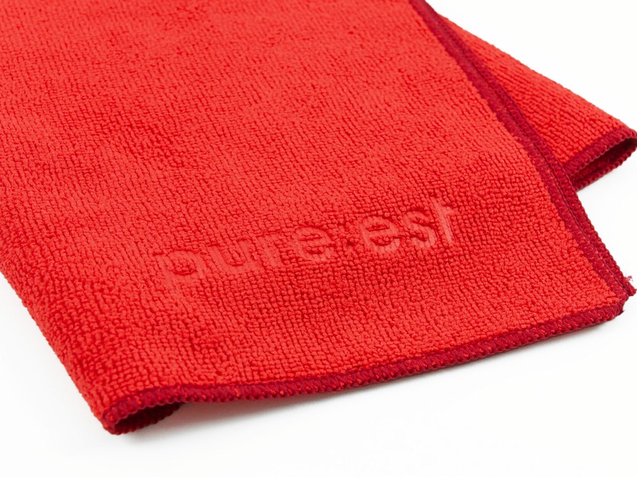 PURE:EST - MIKROFIBERDUK - 2 STORLEKAR RÖD