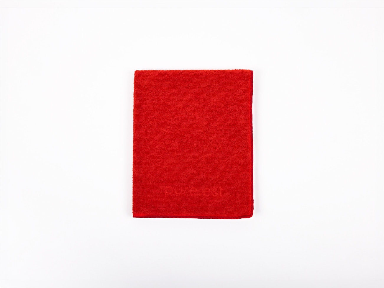 PURE:EST - MIKROFIBERDUK - 2 STORLEKAR RÖD
