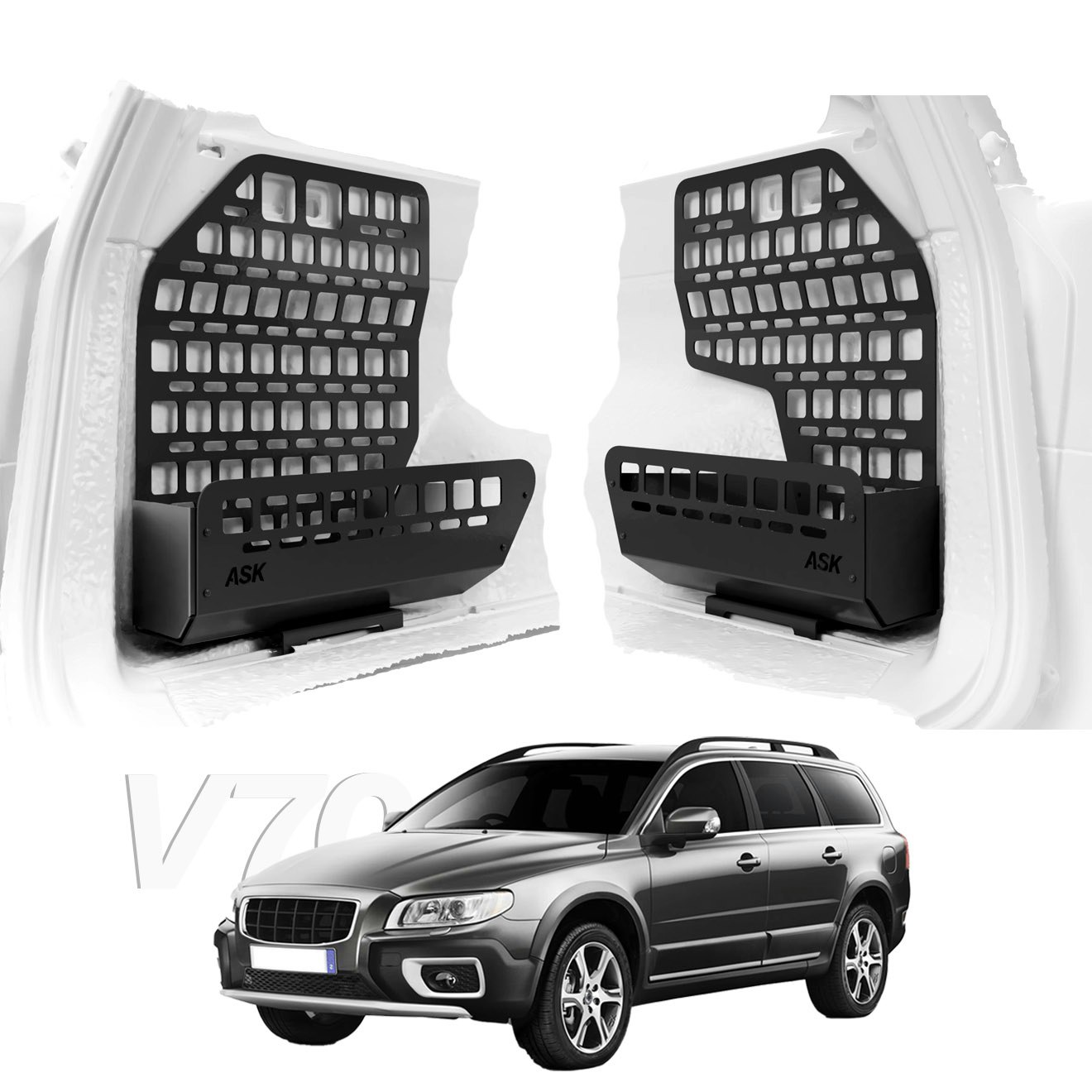 Trunk Organizer Box - Volvo V70/XC70 - Molle