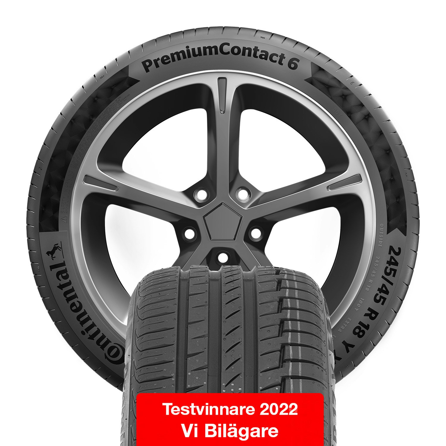Volvo V90CC - Tyre Combo Continental PremiumContact 6 - 245/45R20