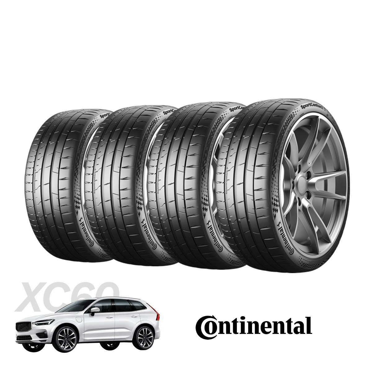 XC60 - Tyre Combo Continental Sport Contact 7 - 255/40R21