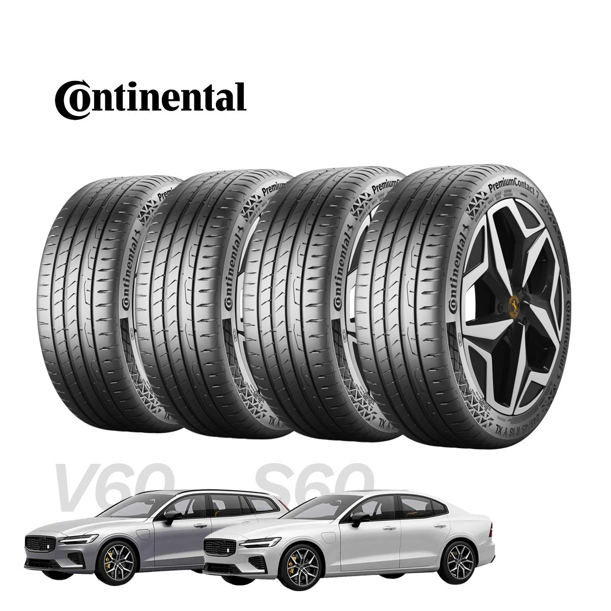Volvo V60/S60 - Däckpaket Continental PremiumContact 7 - 225/50R17