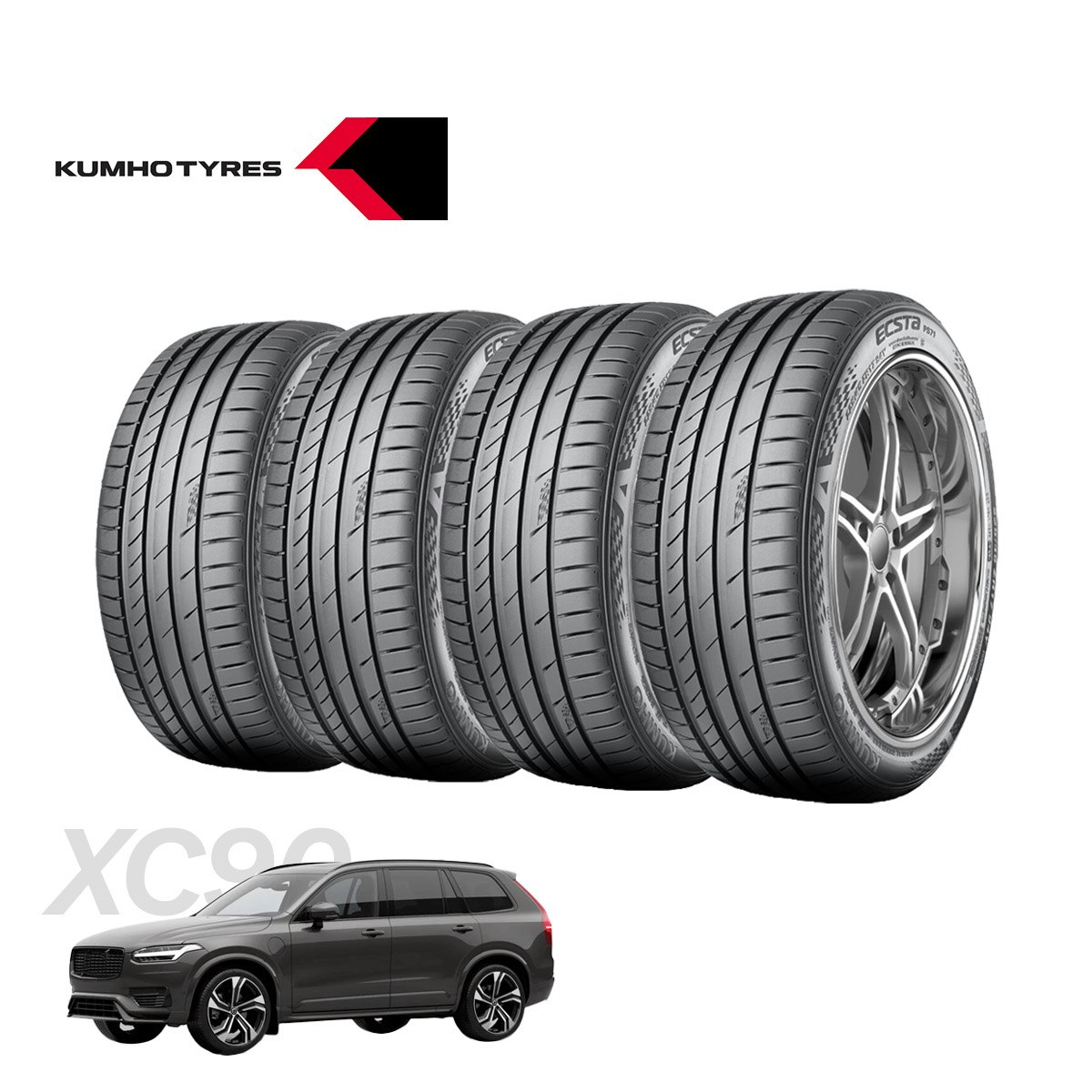 Volvo XC90 - Däckpaket Kumho Ecsta PS71 - 275/35R22