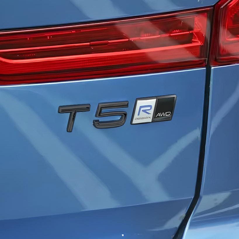 Volvo Square Model Emblem - Black