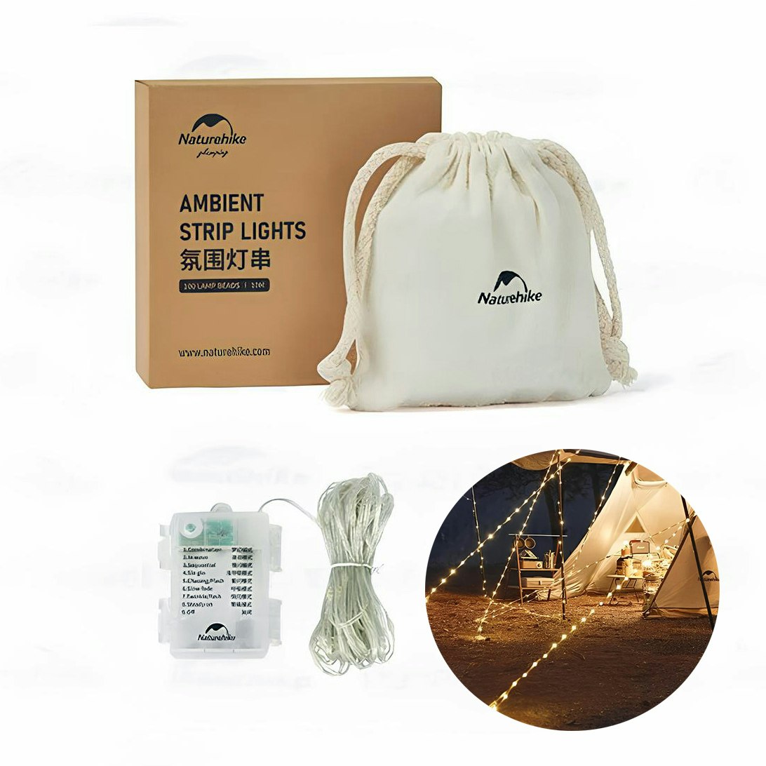 Naturehike Waterproof String Light – 8 Light Modes, 10m IP44