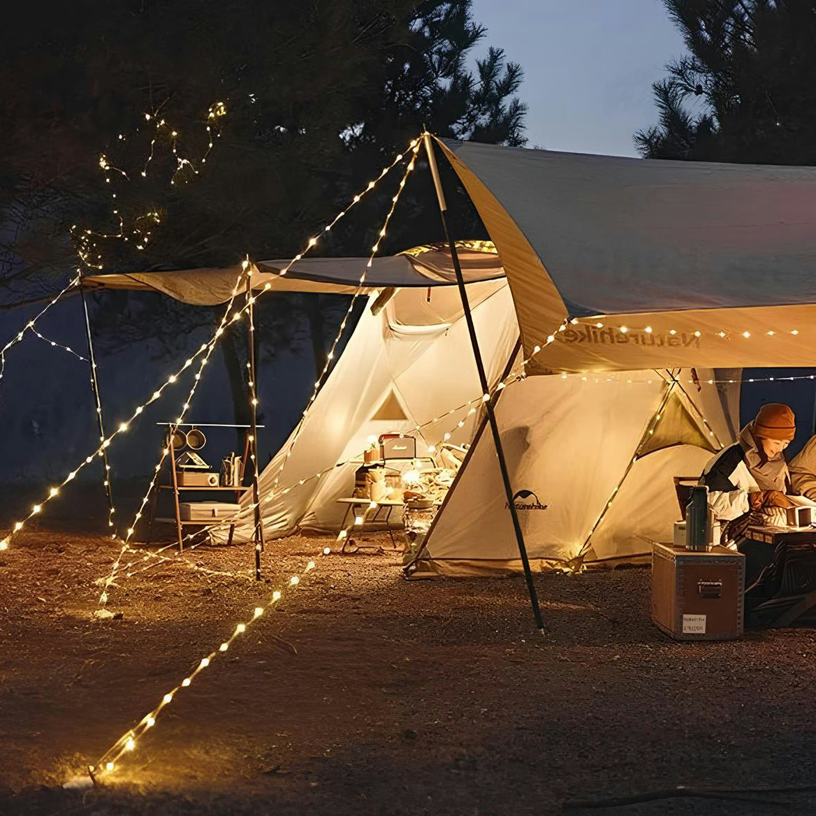Naturehike Waterproof String Light – 8 Light Modes, 10m IP44