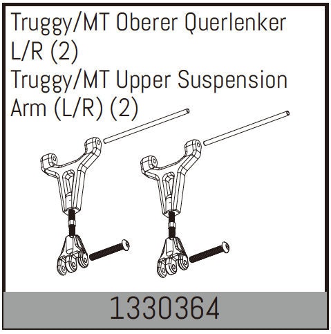 Absima Truggy/MT Upper Suspension Arm (L/R) (2) - Artikelnummer 1330364