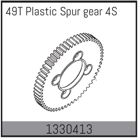 Absima 49T Plastic Spur Gear - Artikelnummer 1330413