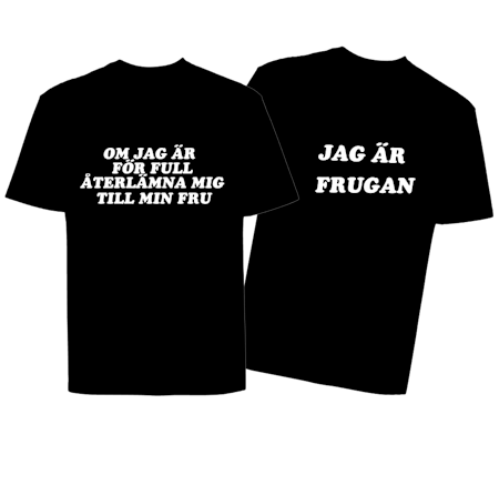 T-shirt 2 Pack Nr 1 Om Jag Är För Full Återlämna Mig - T-shirt nr 2 Jag är frugan