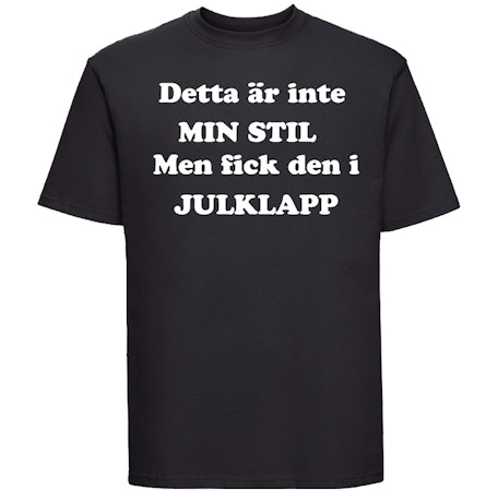 T-shirt Med Tryck Detta Är Inte Min Stil