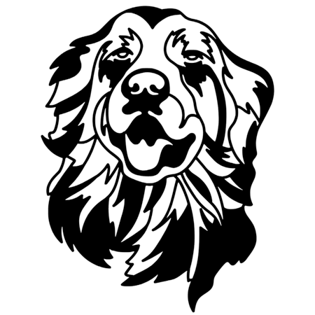 Hunddekal Golden Retriver