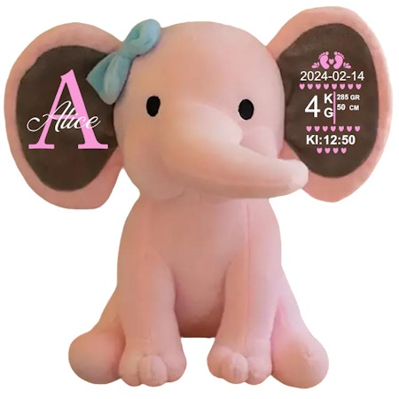Personlig Elefant med Stilfullt Tryck