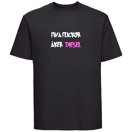 T-shirt  Fina Flickor Åker Diesel
