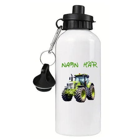 Vattenflaska Med En Traktor Välj Eget Namn