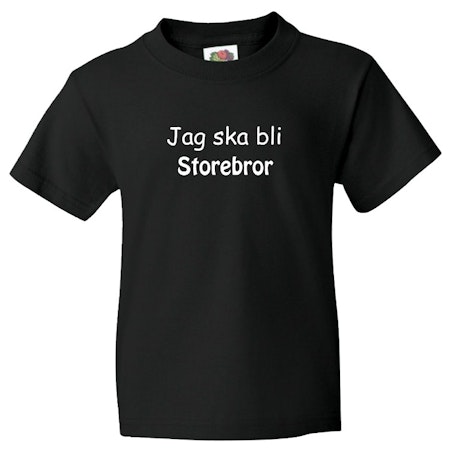 Charmig T-shirt Med Tryck Jag Ska Bli Storebror