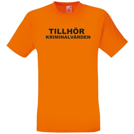 T-shirt Med Tryck "Tillhör Kriminalvården"