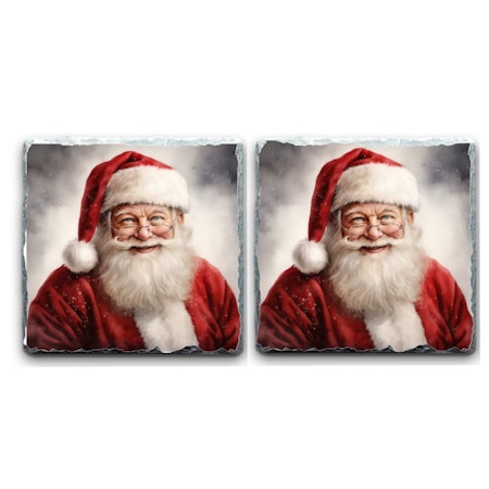 Glasunderlägg Granit Med julmotiv 2 Pack