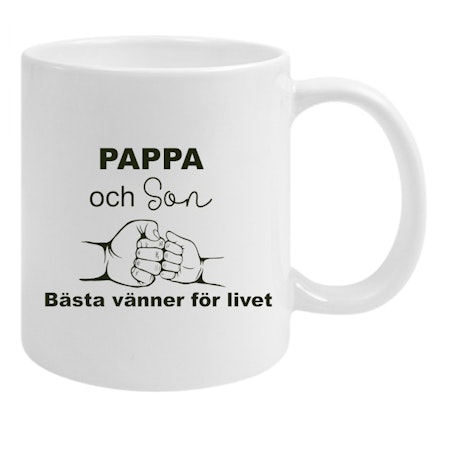 Mugg Pappa & Son Bästa Vänner för livet