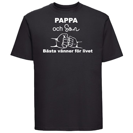 T-shirt Med Tryck Pappa & Son Bästa Vänner