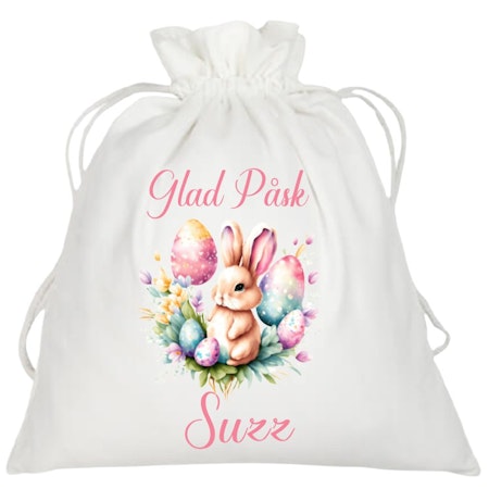 **Personlig Påsksäck med Namn – Bunny Edition