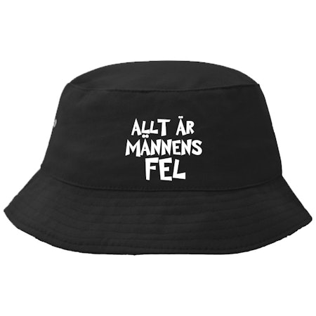 Solhatt Med tryck - Allt är männens fel