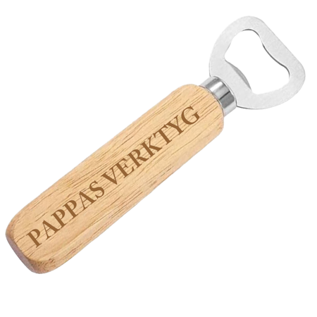 Etsad kapsylöppnare – Pappas verktyg