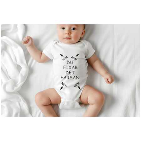 Babybody Med tryck - Detta Fixar Du Farsan