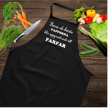 Förkläde Med Tryck MorFar-FarFar
