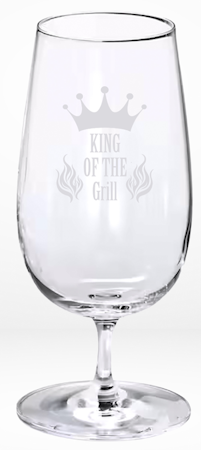King of the Grill – Etsat Ölglas för Grillmästaren