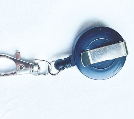 Nummerlappshållare-Nyckelhållare med strass silver