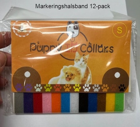 Märkhalsband 12-pack