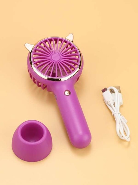 Fläkt med USB kabel lila/cerise
