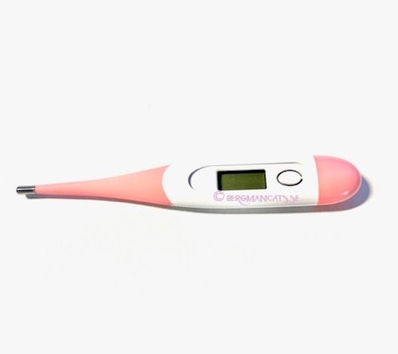 Febertermometer med böjbar spets rosa