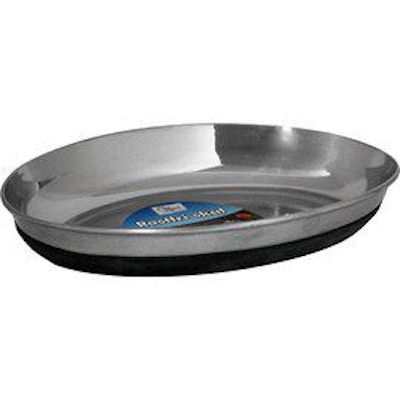 Skål rostfri antislip oval svart 250 ml