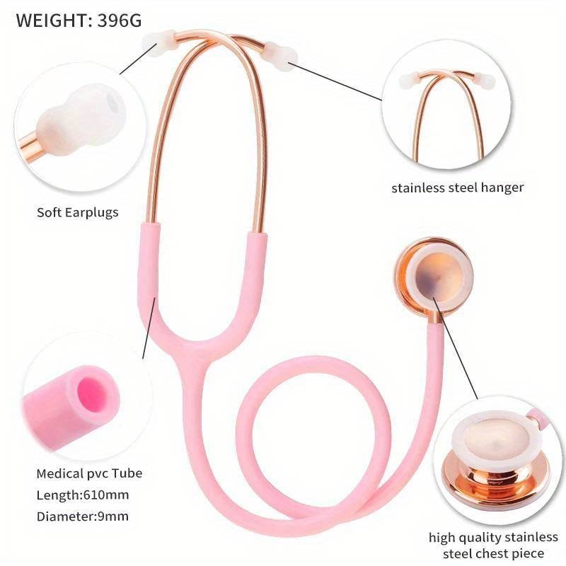 Stetoskop rosa-guld