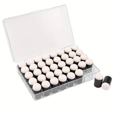 Fingerdutt till puder, 6 färger