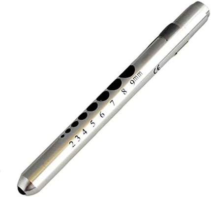 Otoskop i pennformat silver
