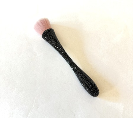 Puderborste Rhinestone bling svart