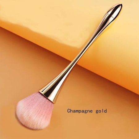 Puderborste Guld rosa borst