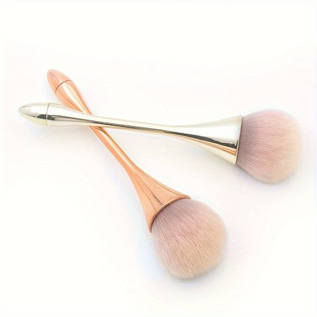Puderborste Guld rosa borst