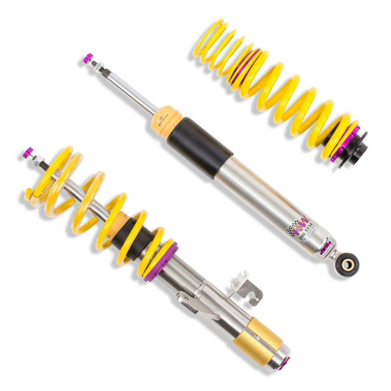 KW Inox V3  Volkswagen T-Roc A1 Cabriolet  Multilink bakaxel  2WD;  Modell med IRS Utan DCC   Vikt fram -1100 kg Vikt bak-1100 kg