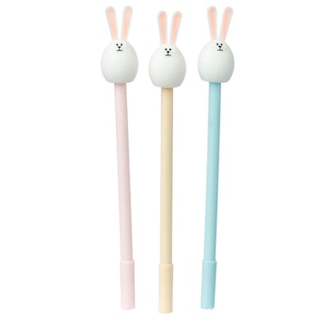 ADOMARALS BUNNY PENS - ROSA - BEIGE - BLÅ 3ST