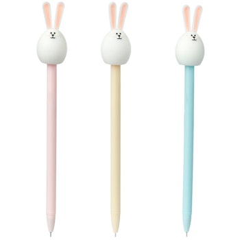 ADOMARALS BUNNY PENS - ROSA - BEIGE - BLÅ 3ST