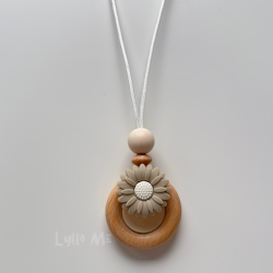 AMNINGSHALSBAND-DAISY-BEIGE