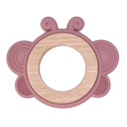 BITFIGUR I SILIKON & BOKTRÄ - FJÄRIL OLD PINK