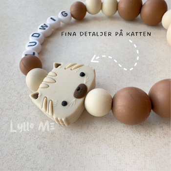 ARMBAND Twist a pet med NAMN Wool/Brown