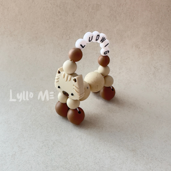 ARMBAND Twist a pet med NAMN Wool/Brown