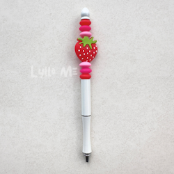 PENNA MED PÄRLOR - Strawberry